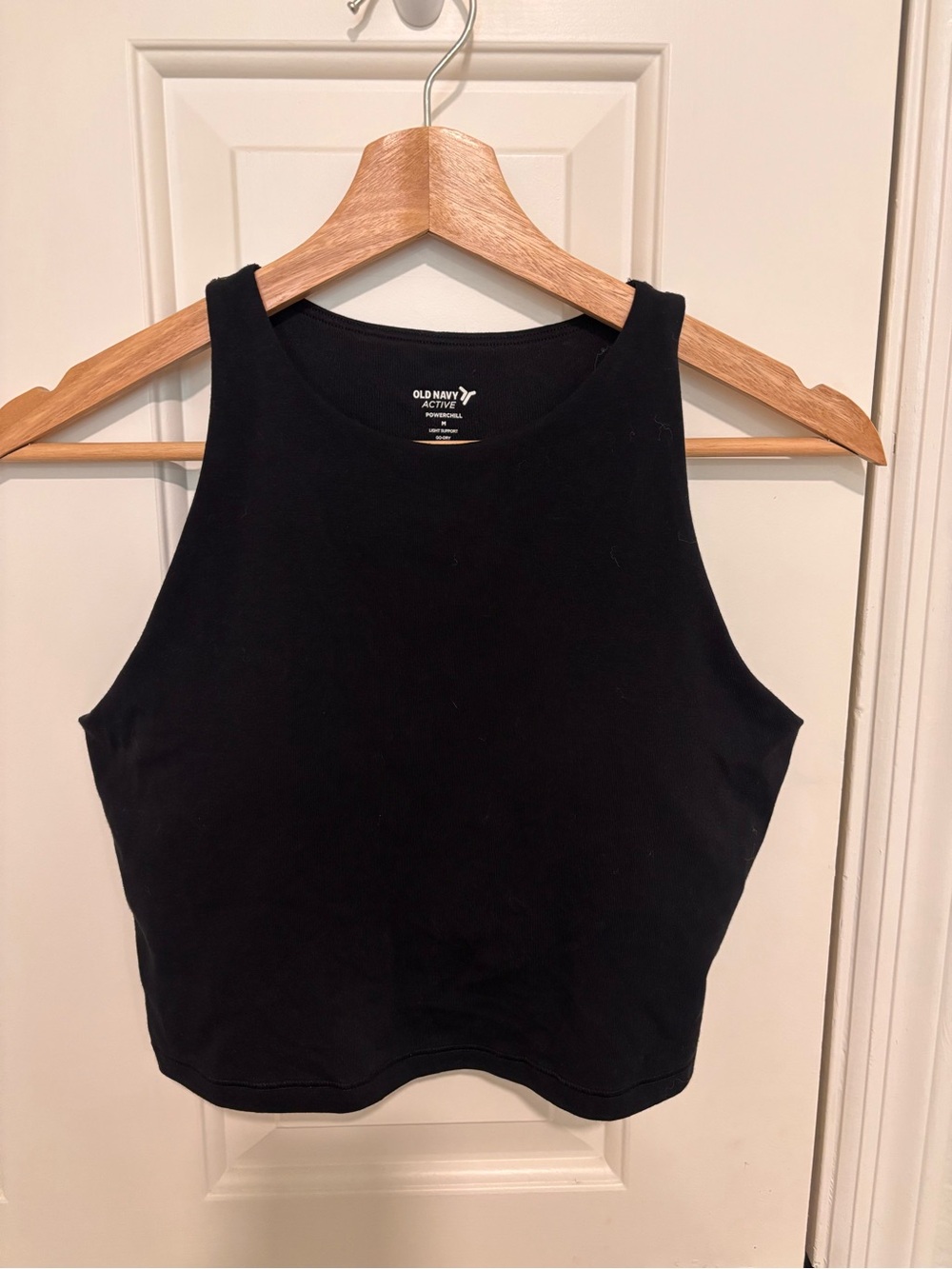 Old Navy Black High-Neck Crop Tank